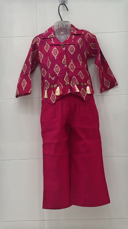 Tomato Red Plaazo Set