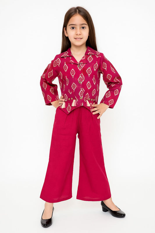 Tomato Red Plaazo Set